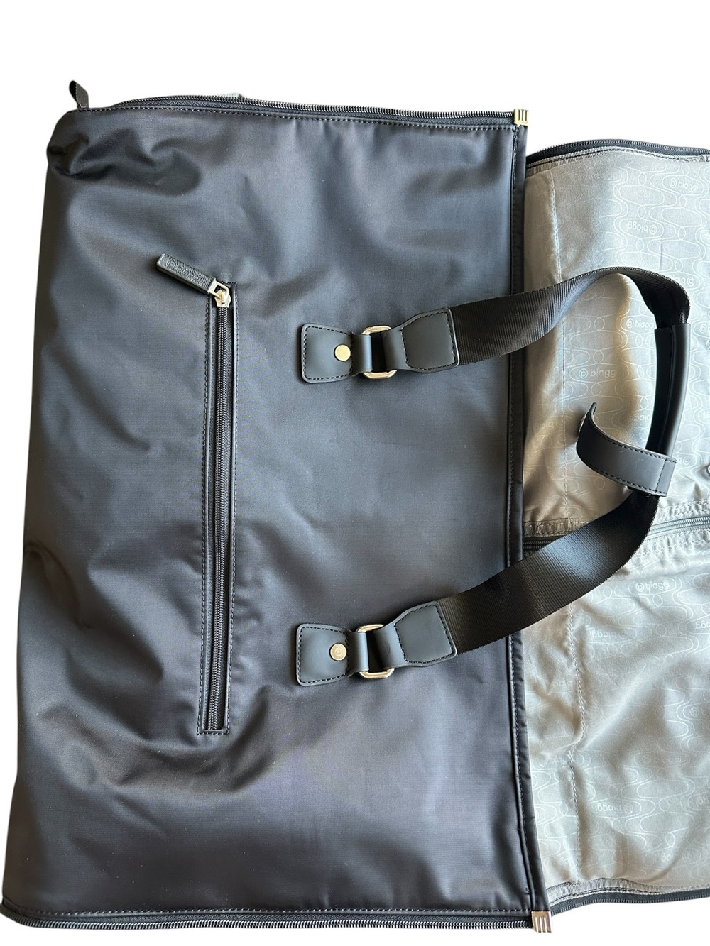 Biaggi 2-in-1 Garment Bag Travel Duffle Hangeroo Curve in Black - Picture 7 of 15